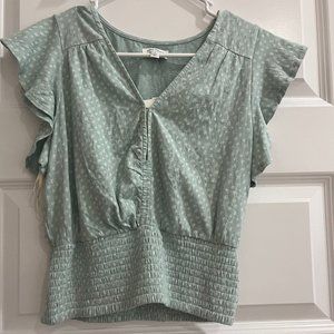 Light blue green summer shirt